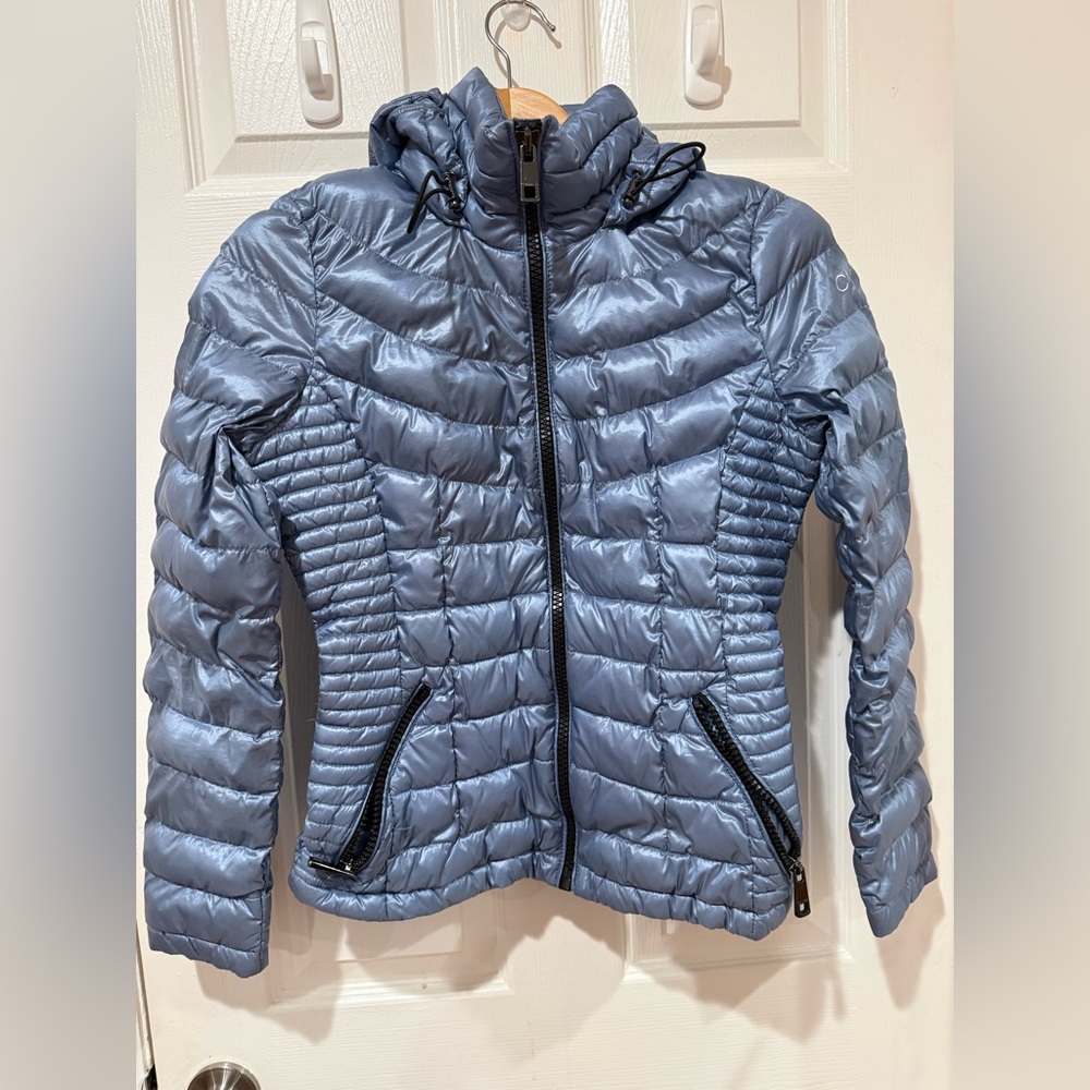 Calvin Klein Light Blue Puffer Jacket